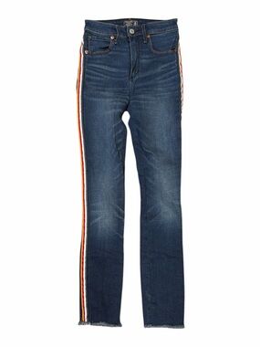 Abercrombie & Fitch Simone High Rise Ankle Skinny Jeans Side Stripe Detail sz 24